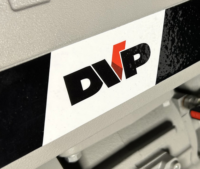 dvp pumps logo on a pump