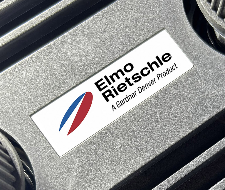 elmo rietschle logo on a vacuum pump