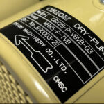 orion pump details plate on a pump