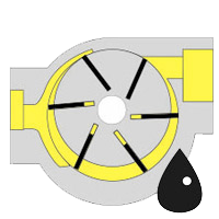 dryrun-lub Rotary vane oil lubricated pump