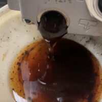 dirty vacuum pump oil