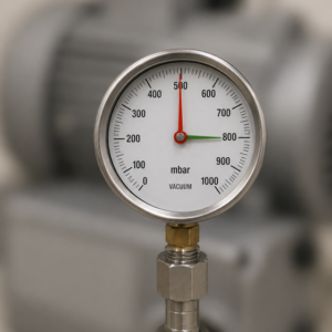 Vacuum pump gauge with poor performance