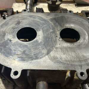 damaged claw end housing from a claw pump