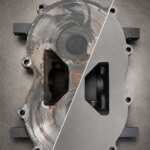 claw pump machined surface