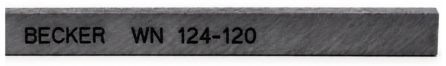 Becker WN 124-120 identification marking on carbon vane