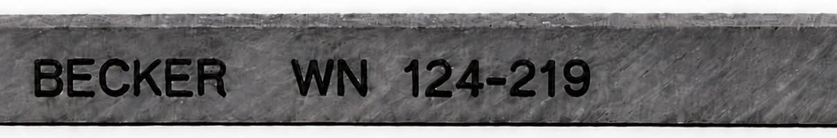 Becker WN 124-219 identification marking on replacement vane