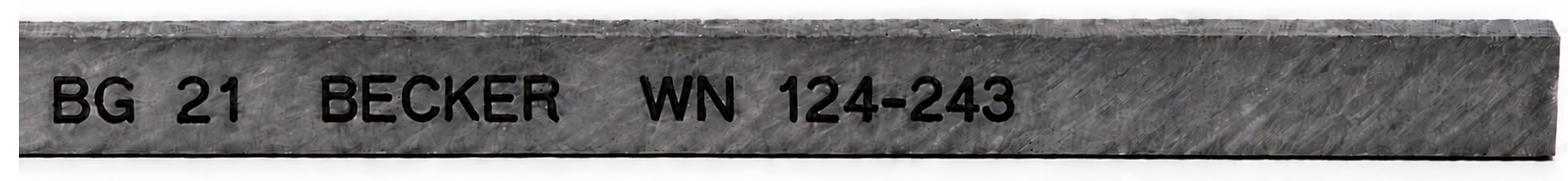 Becker WN 124-243 identification marking on replacement carbon vane