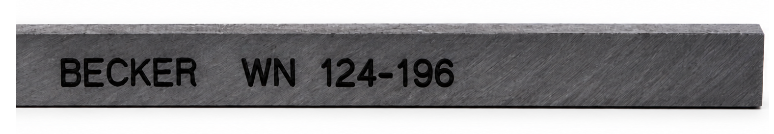 Becker WN identification marking on carbon vane