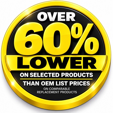 Glossy Gold and Black 60% Savings Badge