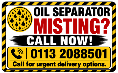 Oil Separator misting? Call VacAir Superstore for urgent delivery options.