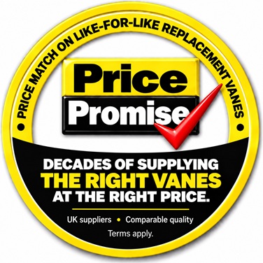 Price promise decades of the right vanes at the right prices